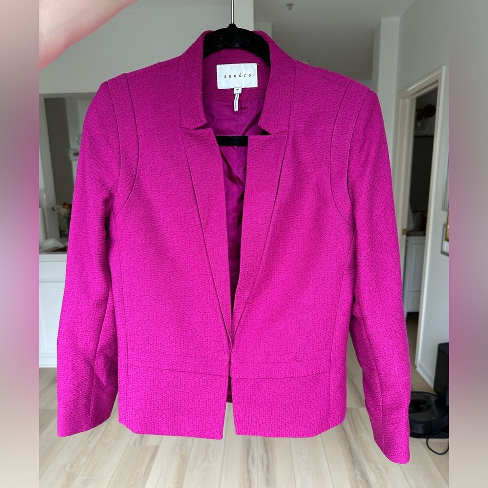 Sandro Blazer in Magenta 36 Size Small